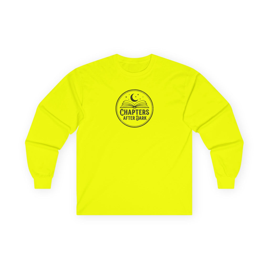 Long Sleeve Tee — "Chapters After Dark" Moonlit Booklover Shirt