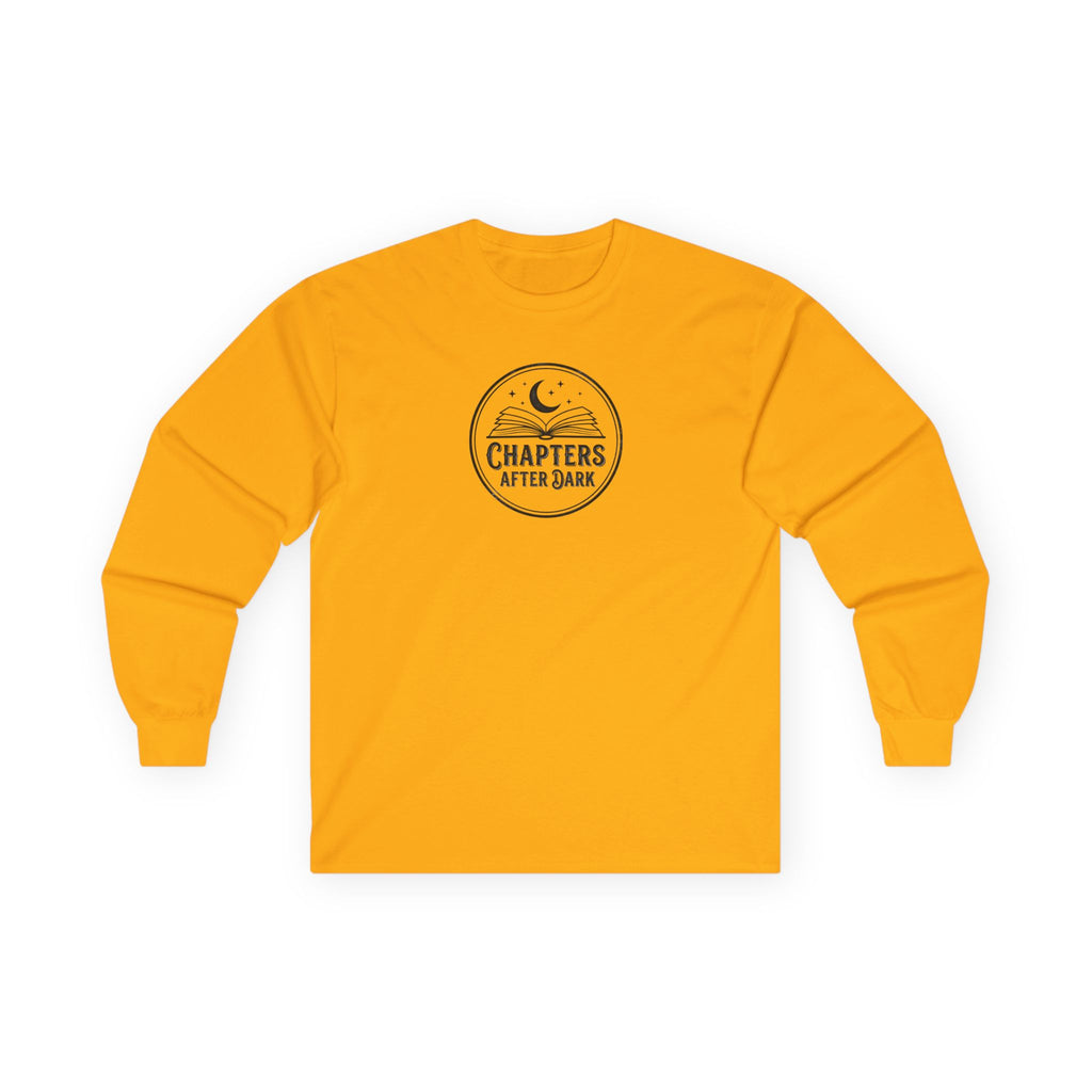 Long Sleeve Tee — "Chapters After Dark" Moonlit Booklover Shirt