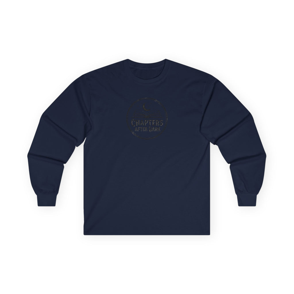 Long Sleeve Tee — "Chapters After Dark" Moonlit Booklover Shirt