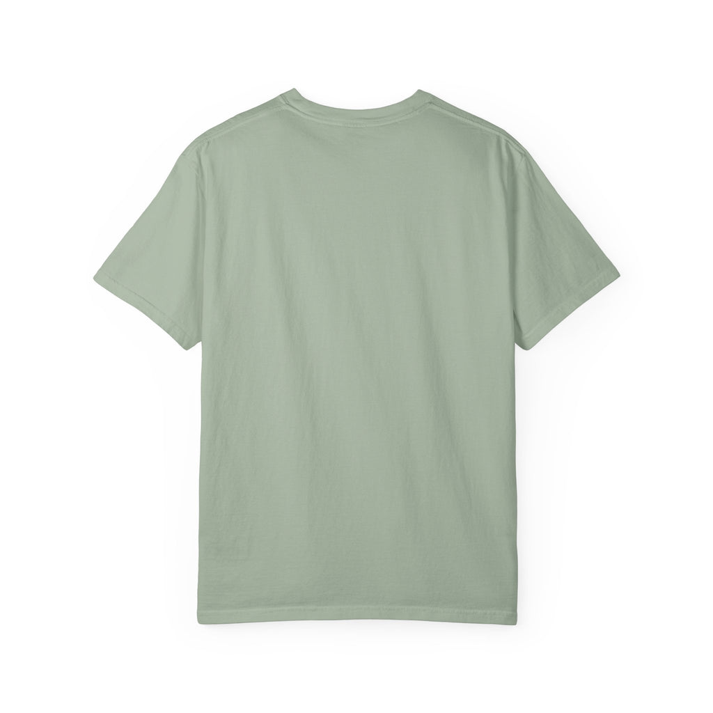 Folklore & Fireflies Camping T-Shirt — Guitar, Campfire & Mountain Night Graphic