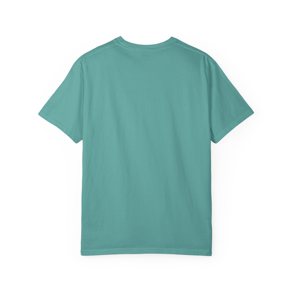 Folklore & Fireflies Camping T-Shirt — Guitar, Campfire & Mountain Night Graphic