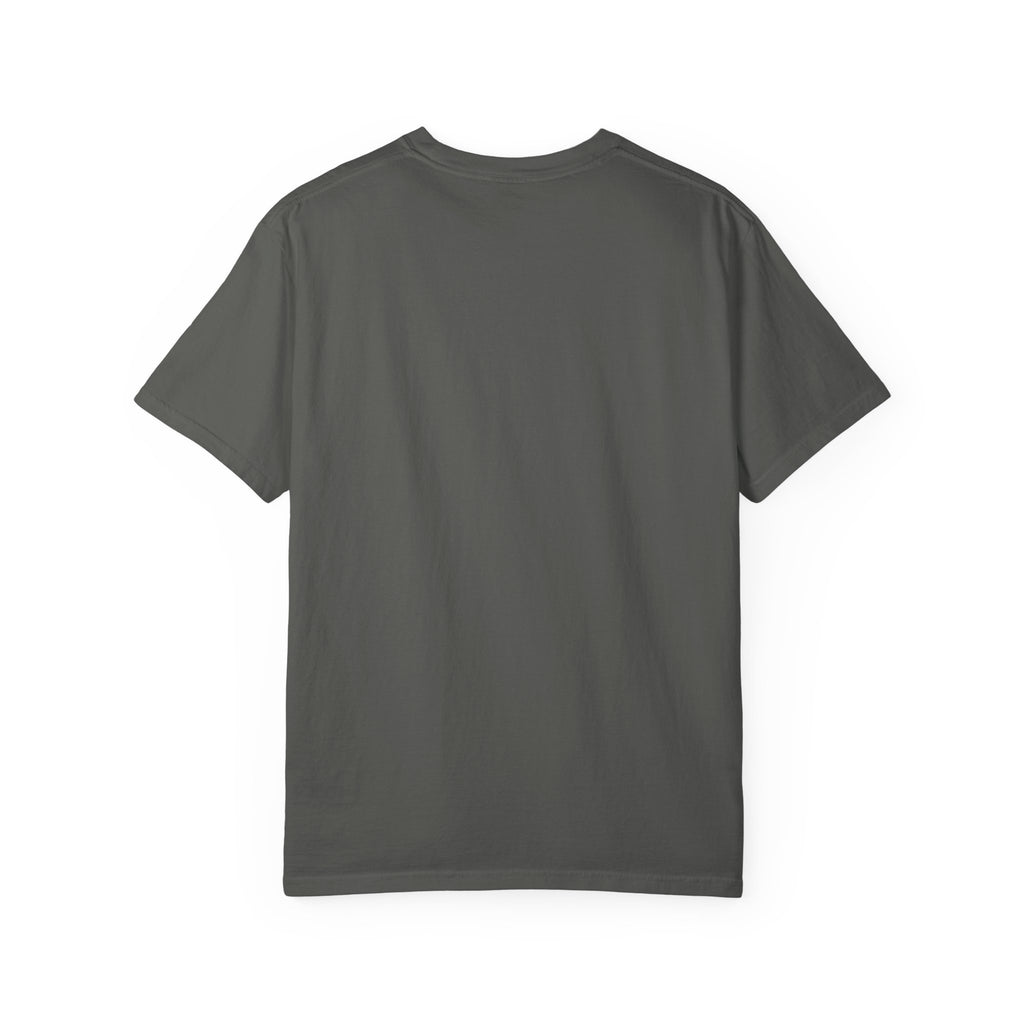 Folklore & Fireflies Camping T-Shirt — Guitar, Campfire & Mountain Night Graphic